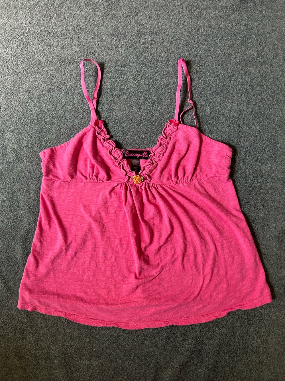 Betseyville Pink Cami with Flower